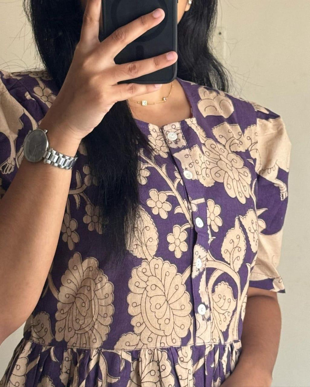 Beautiful printed cotton gown