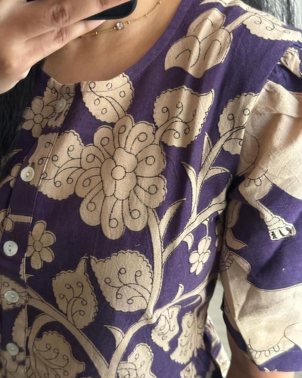 Beautiful printed cotton gown