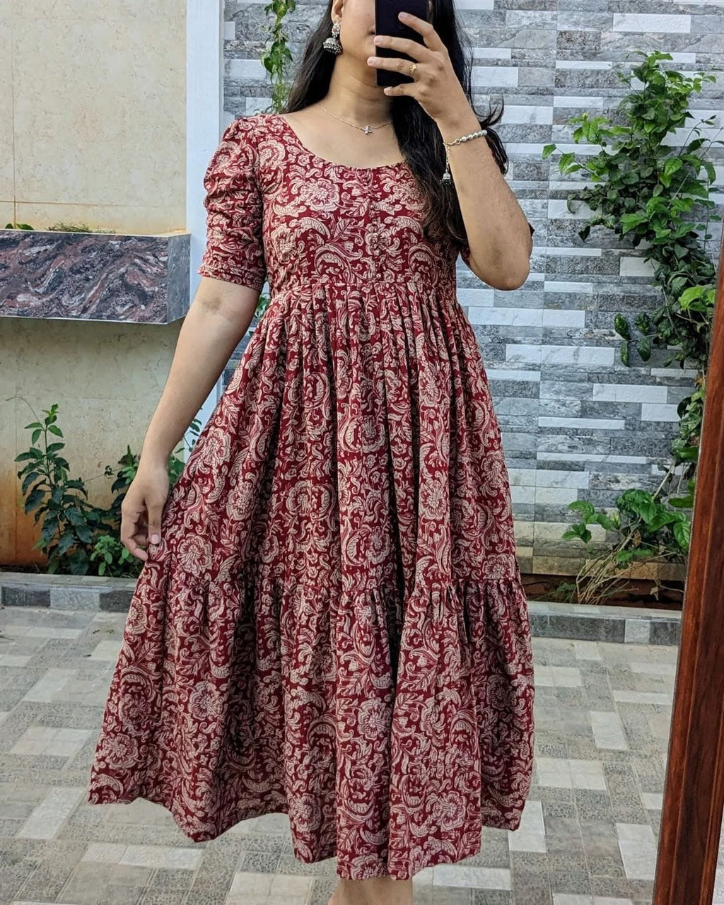 Beautiful printed cotton gown