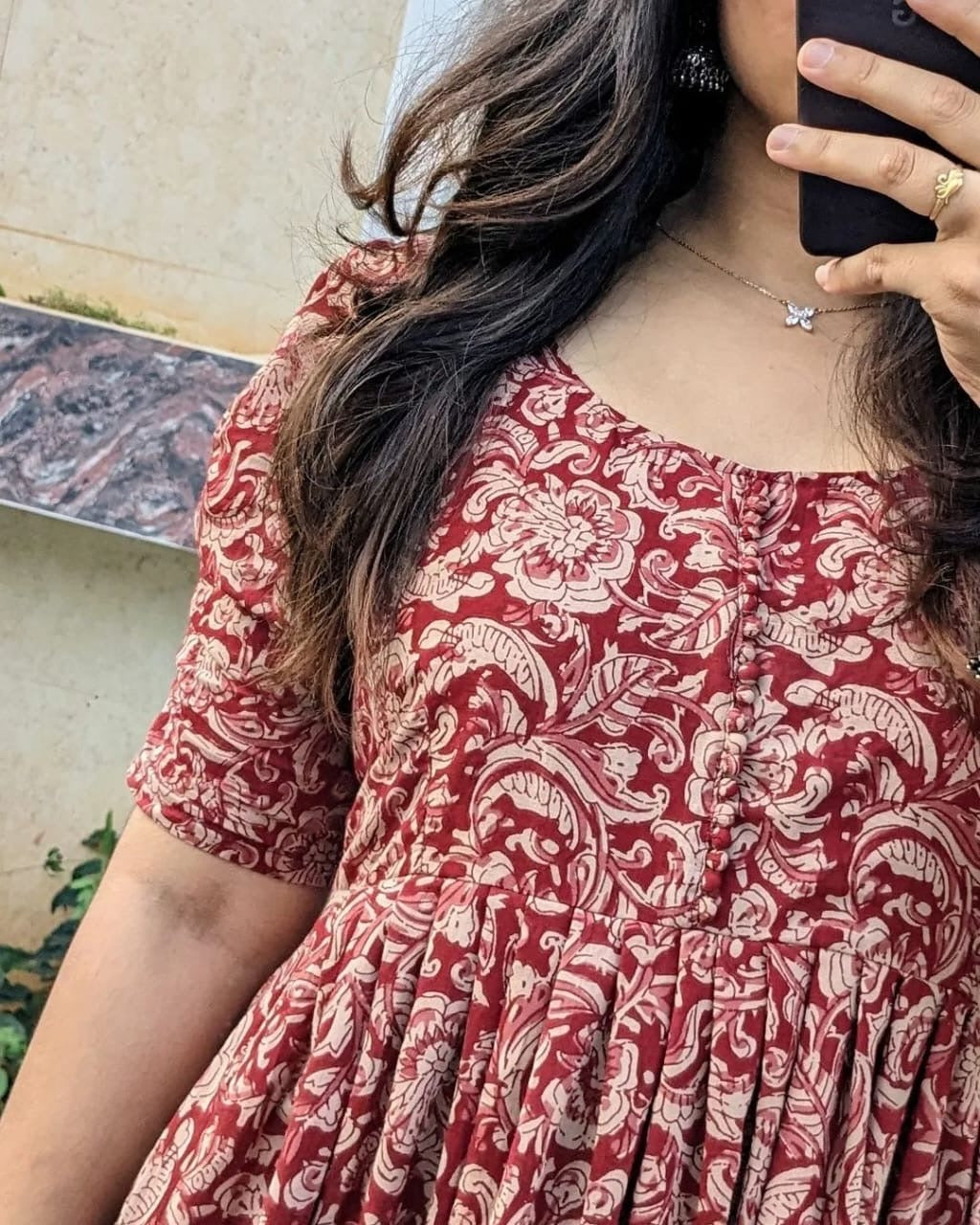 Beautiful printed cotton gown