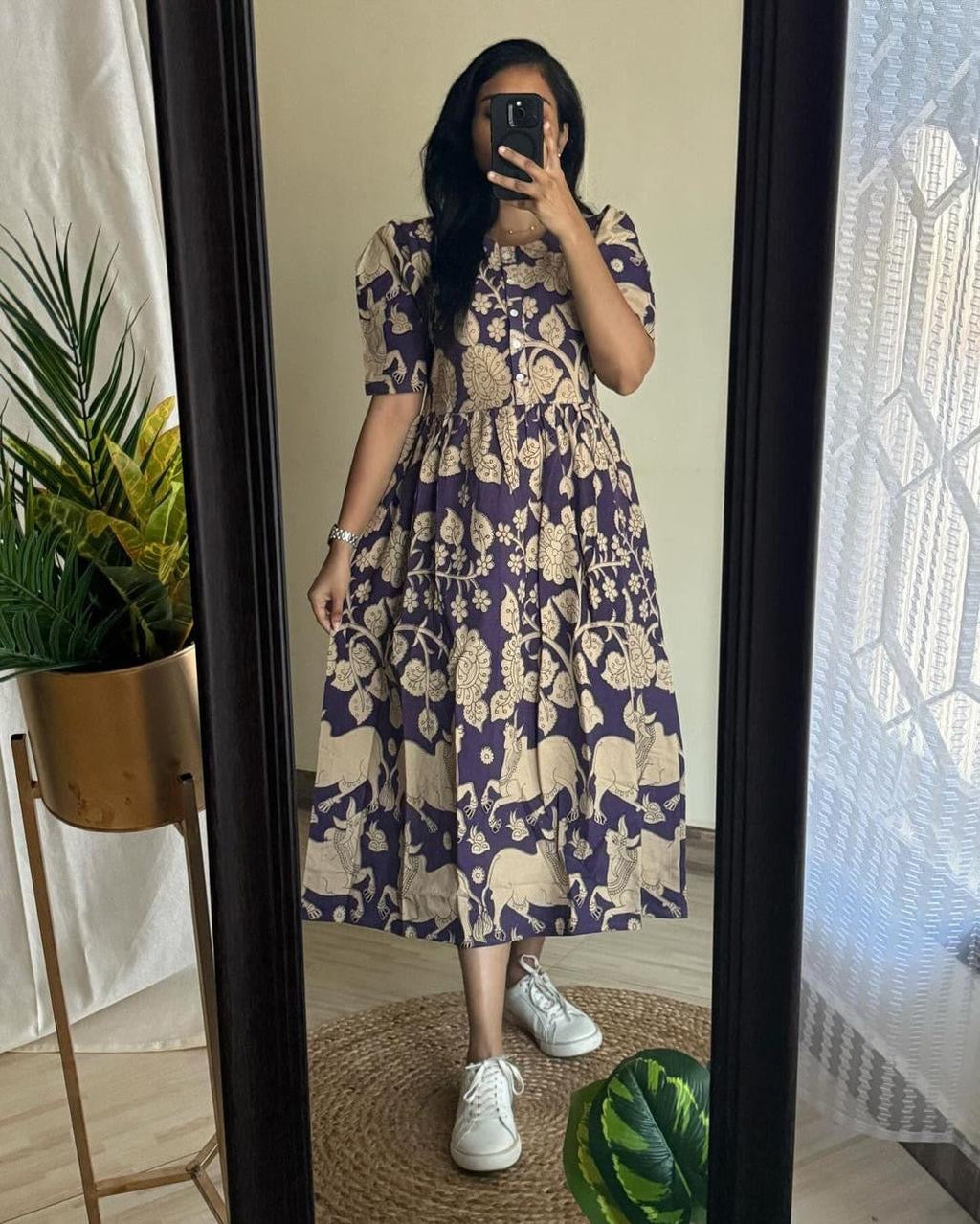 Beautiful printed cotton gown