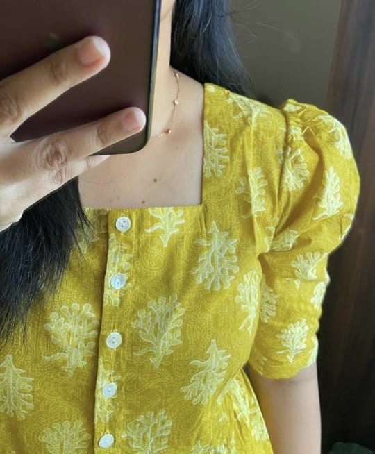 Beautiful printed cotton gown