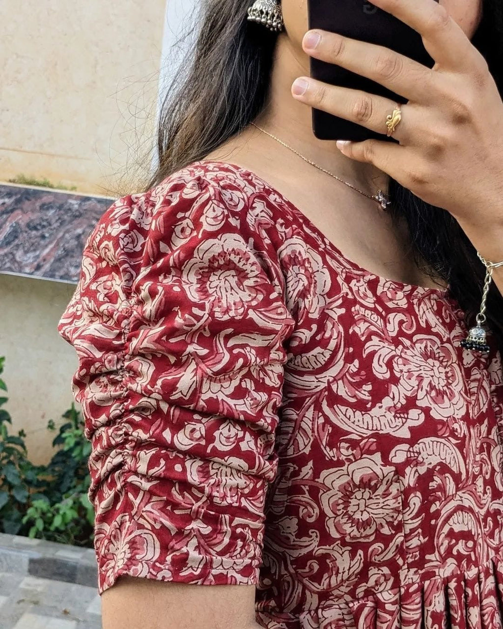 Beautiful printed cotton gown