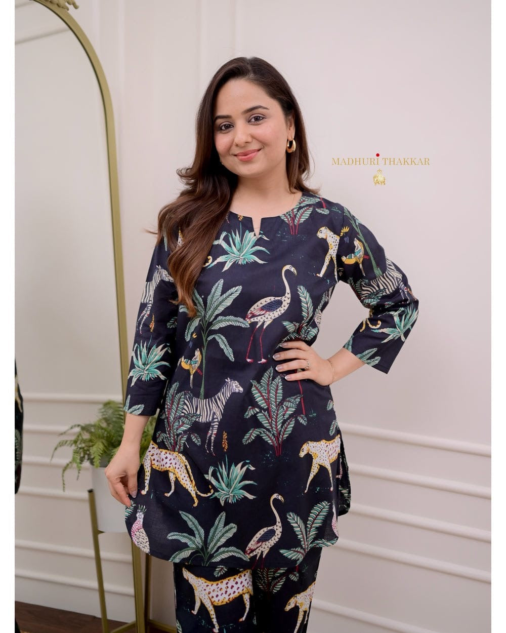 Forest print classy cord sets