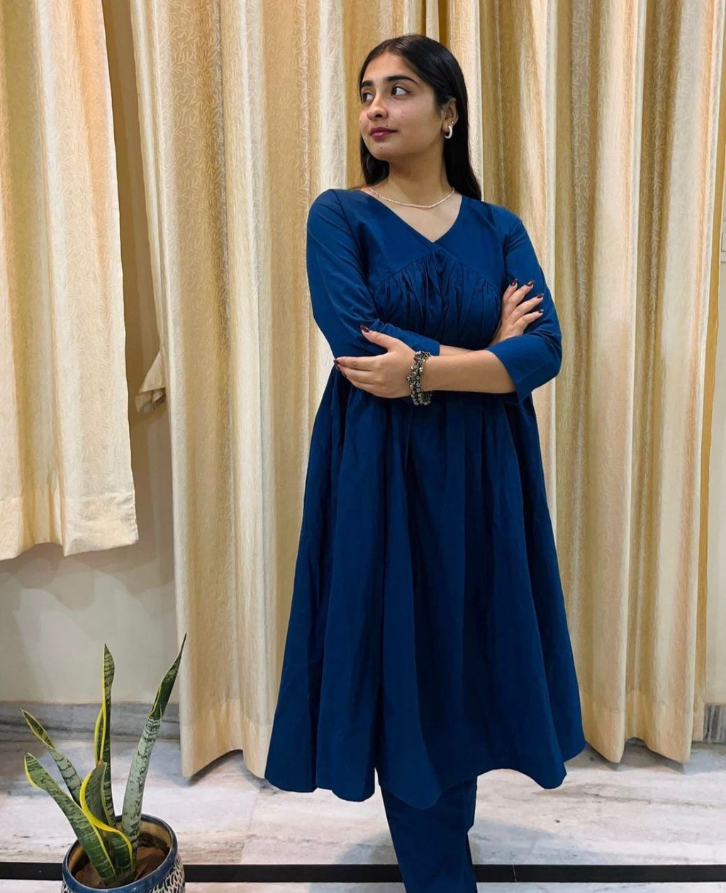 Classy Co-ord set of premium cotton flex fabric