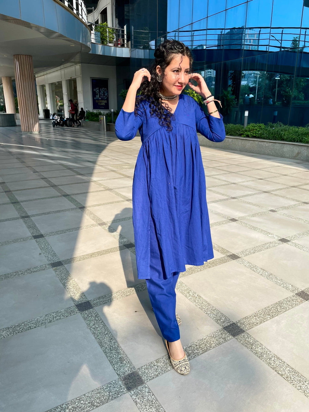 Classy Co-ord set of premium cotton flex fabric