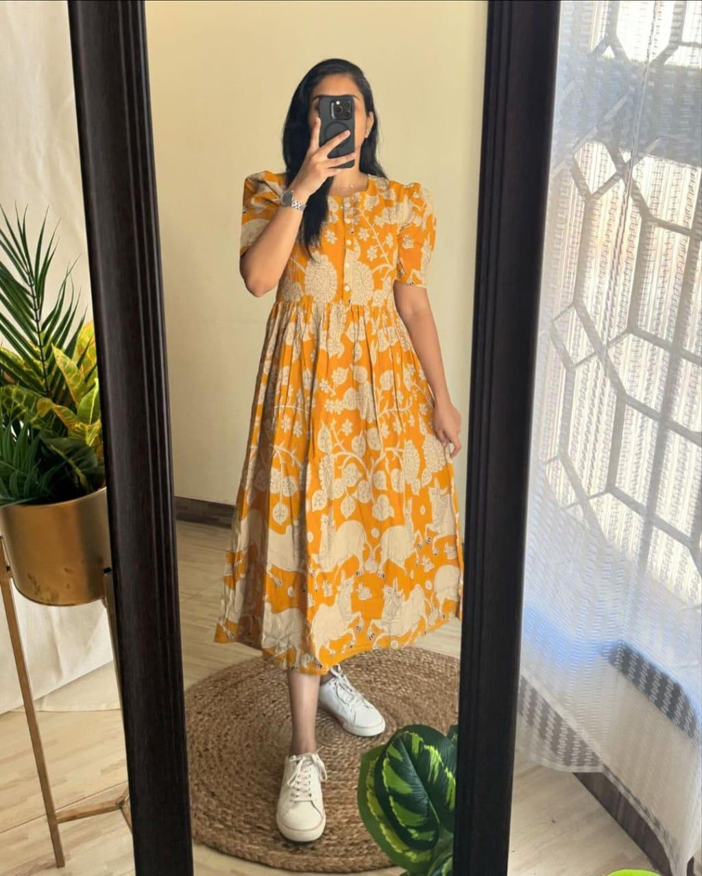 Beautiful printed cotton gown