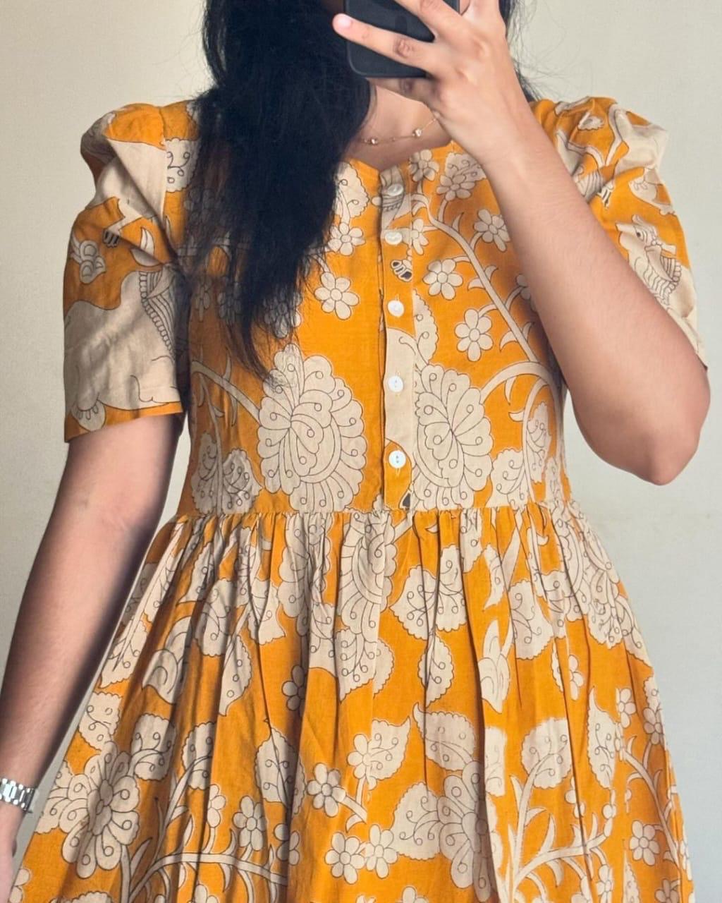 Beautiful printed cotton gown