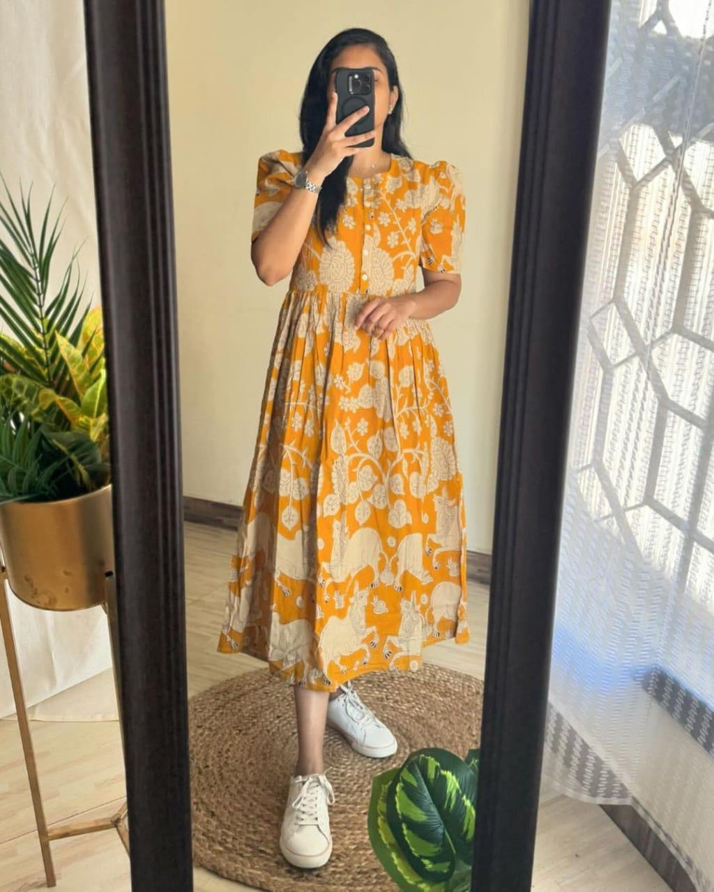 Beautiful printed cotton gown