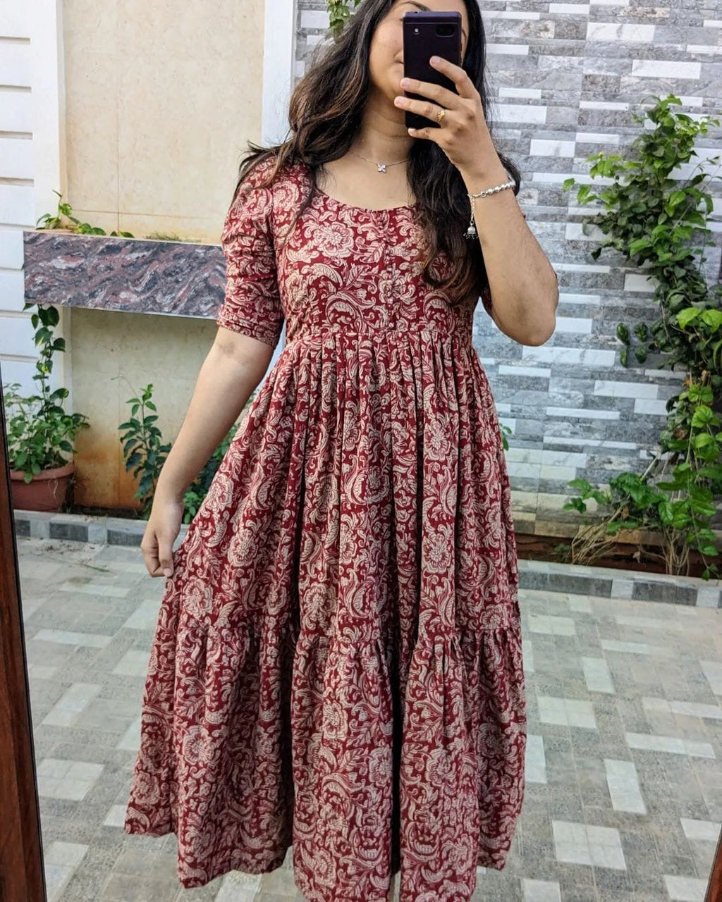 Beautiful printed cotton gown