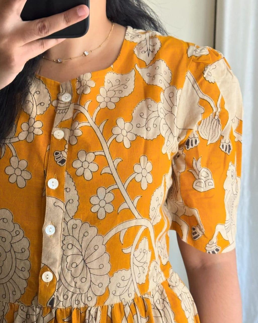 Beautiful printed cotton gown