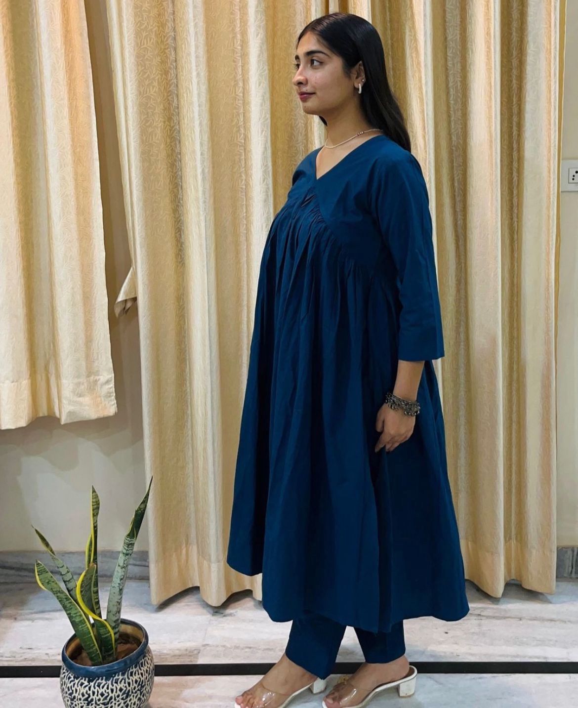 Classy Co-ord set of premium cotton flex fabric