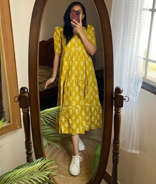 Beautiful printed cotton gown