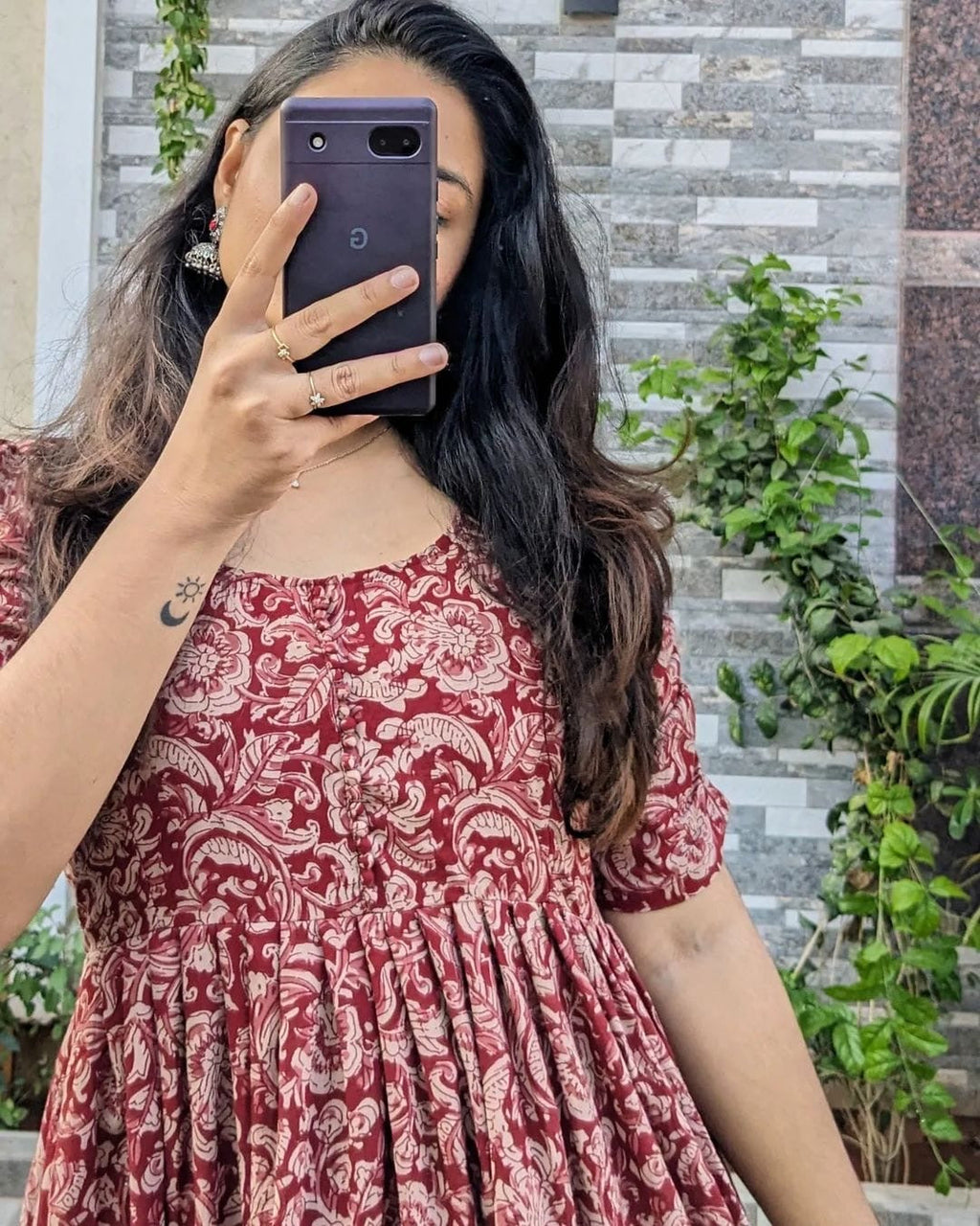 Beautiful printed cotton gown