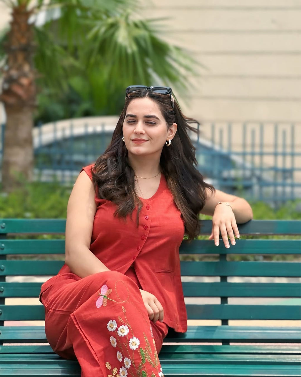 Pocket-Perfect Style – Cotton Co-ord Set with Palazzo & Kurta