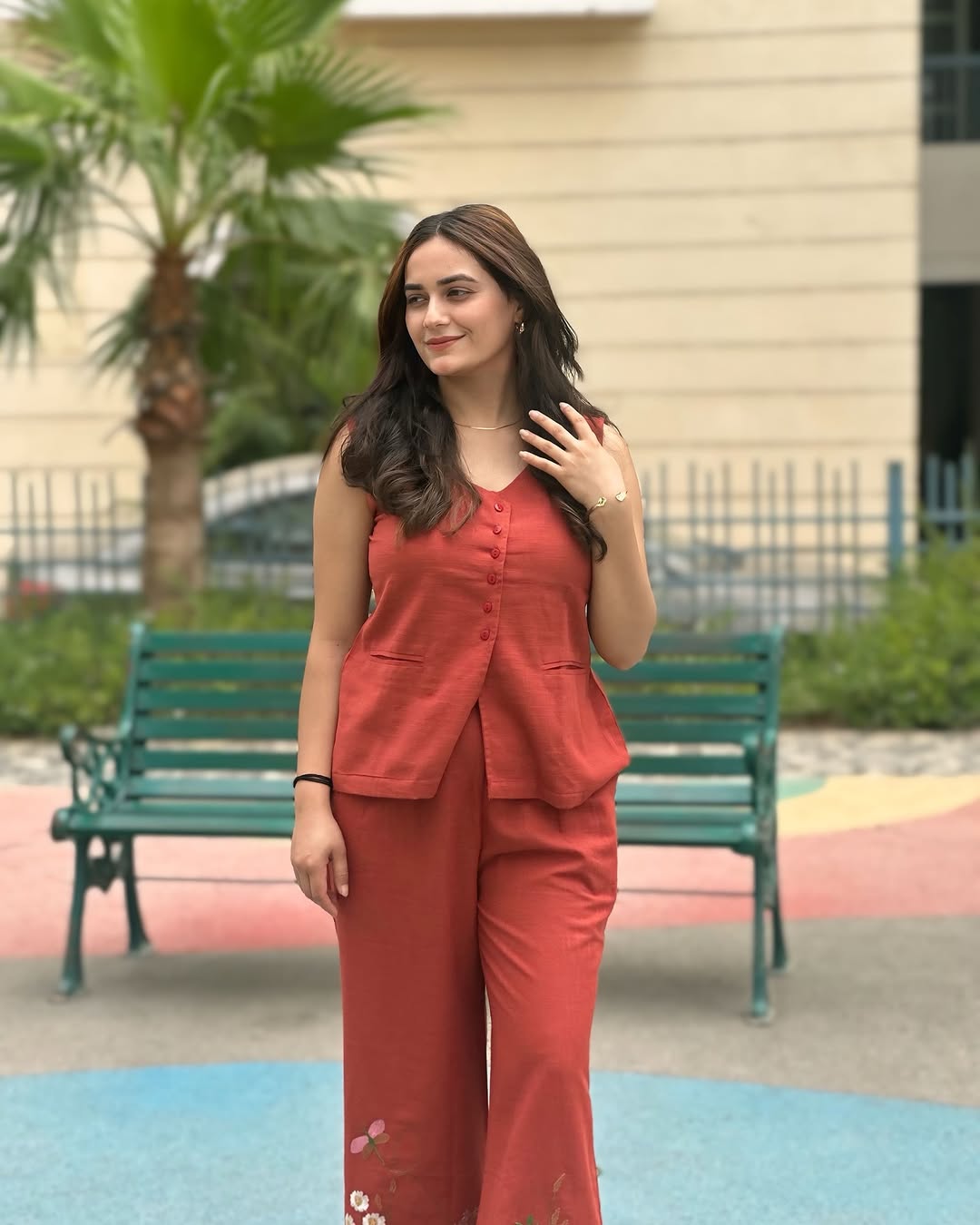 Pocket-Perfect Style – Cotton Co-ord Set with Palazzo & Kurta