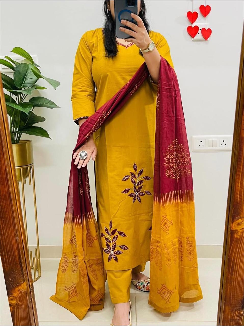 "Cotton Charm: Embroidered Elegance in Every Thread"