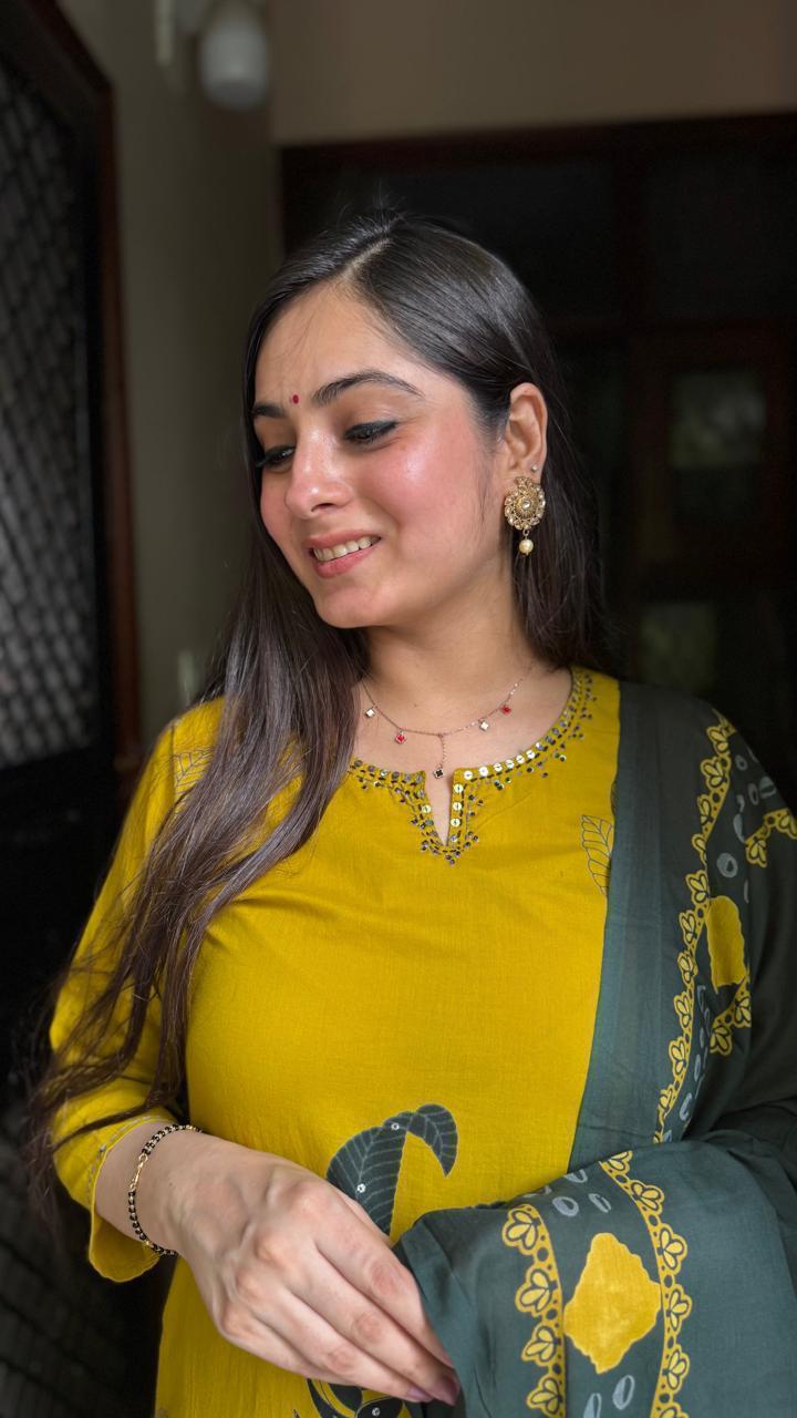 Sequins & Soul: Ethnic Cotton Elegance