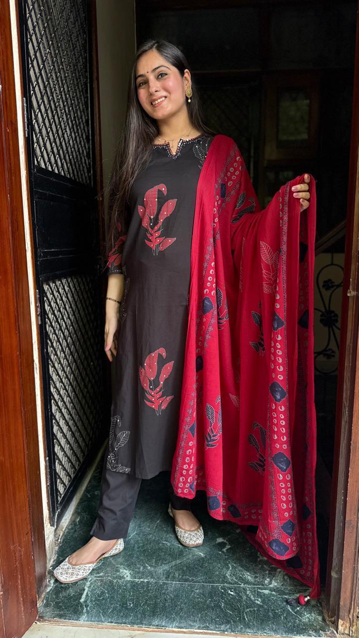 Sequins & Soul: Ethnic Cotton Elegance