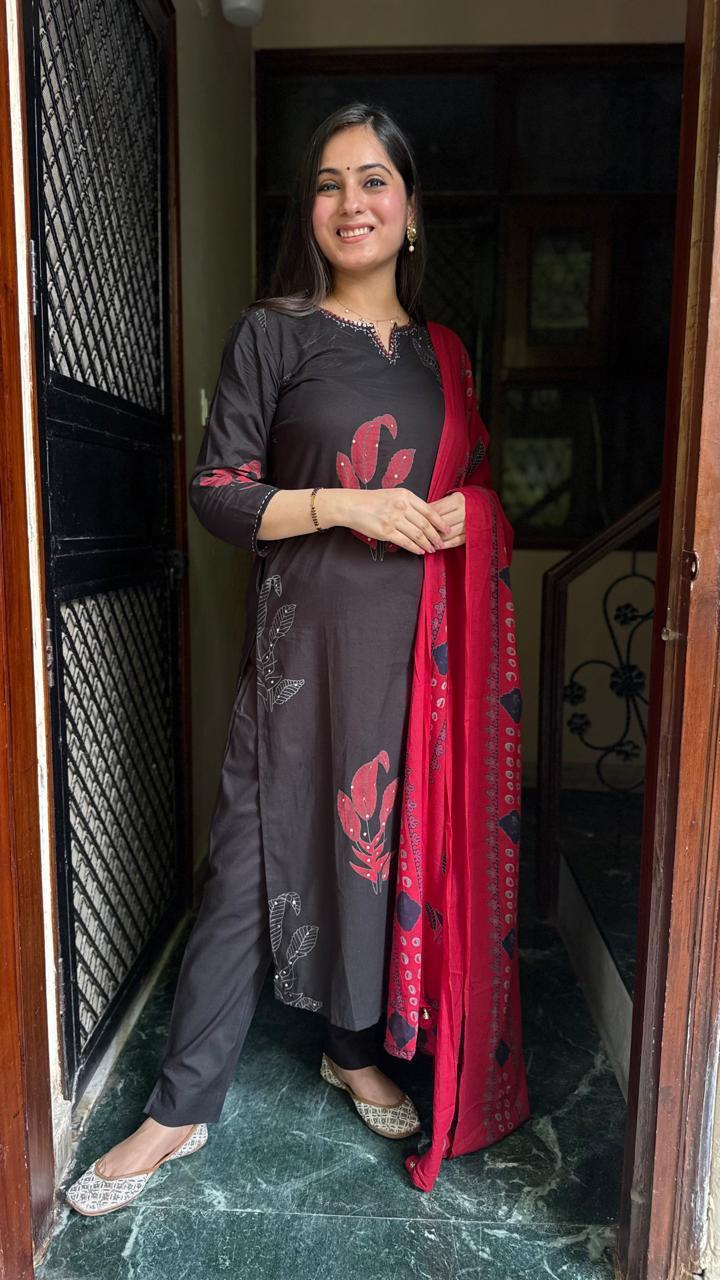 Sequins & Soul: Ethnic Cotton Elegance