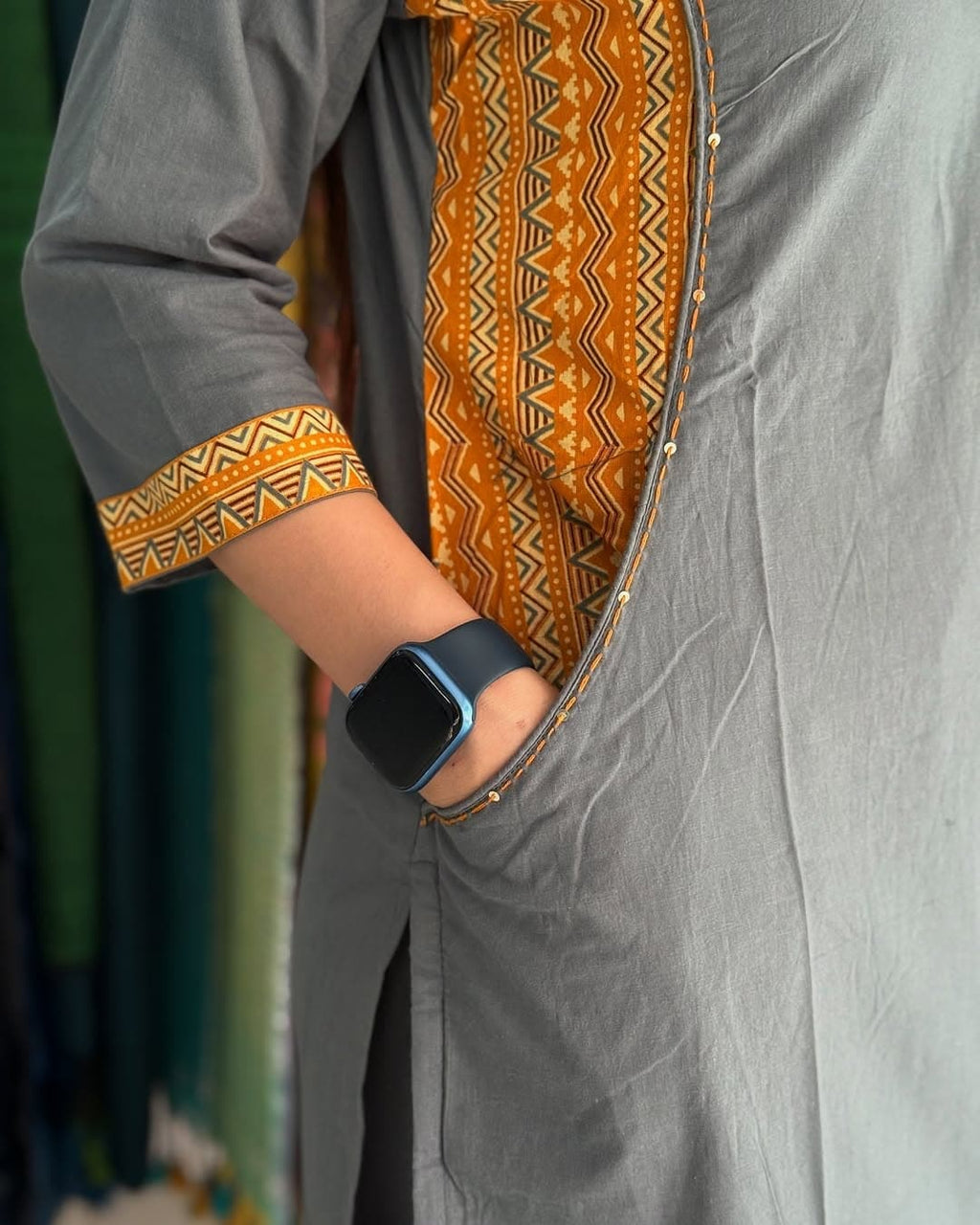 Beautiful embroidered heavy Kurta set